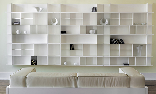 Librerías Opus diseño de Giuseppe Bavuso para Rimadesio