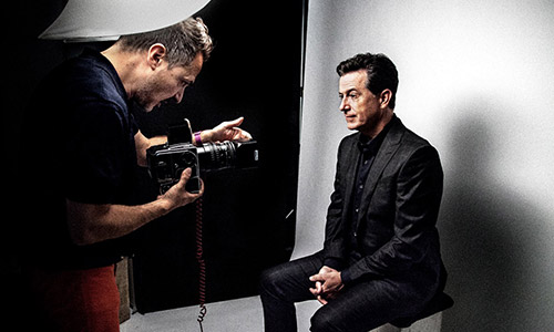 Platon con Stephen Colbert