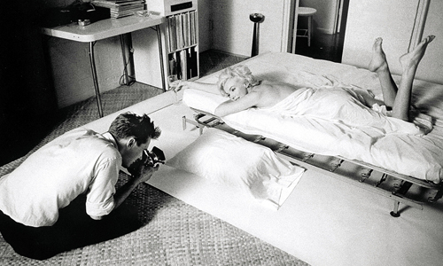 Douglas Kirkland en sesión con Marilyn Monroe