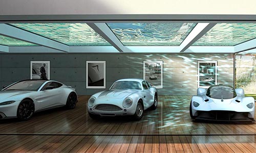 Aston Martin presenta un nuevo diseño de casa enfocado en salvaguardar y exhibir automóviles.