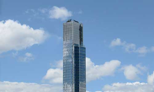 Capturan avances del edificio residencial más alto del mundo en NY.