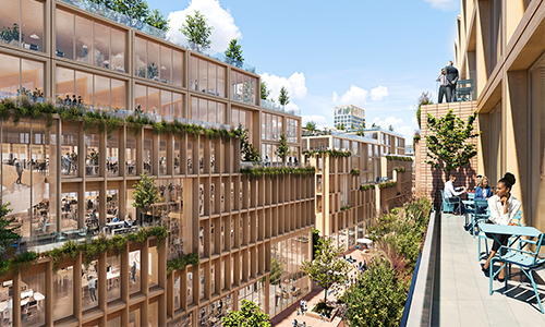 'Stockholm Wood City | Henning Larsen + White Arkitekter.