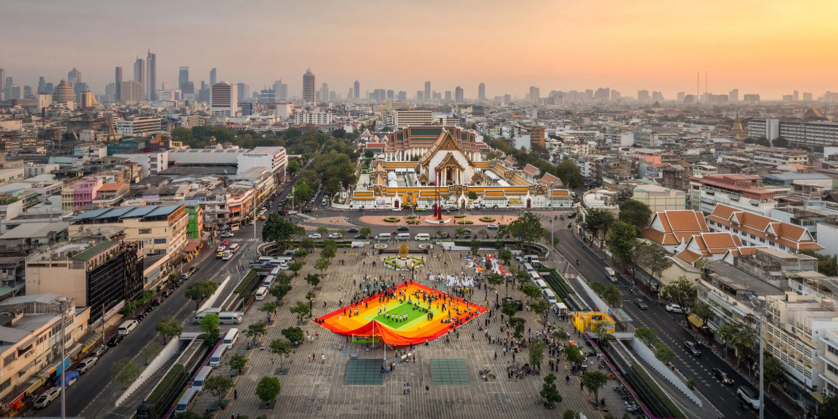 Mega Mat, la instalación efímera de MVRDV en Bangkok 